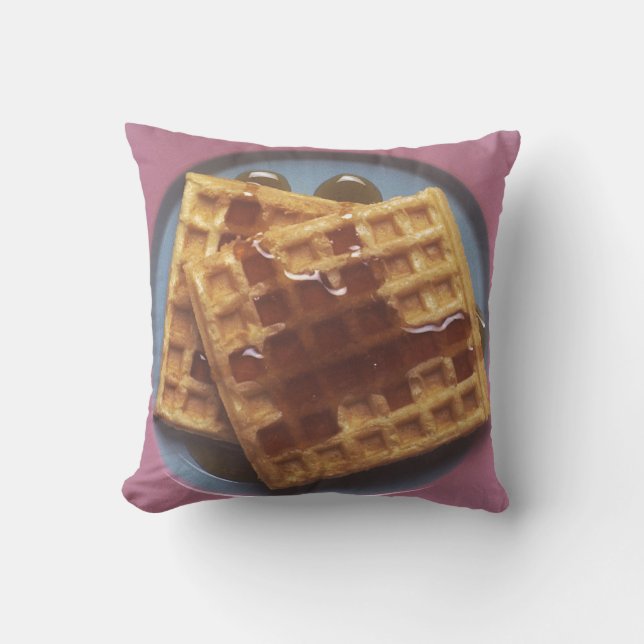 Waffles With Syrup Cushion (Front)