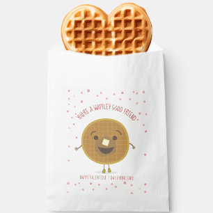 Waffley Good Friend Waffle Kid Classroom Valentine Favour Bag