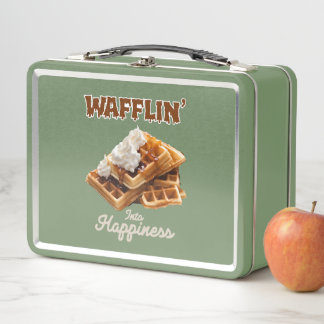 Wafflin’ Into Happiness Metal Lunch Box