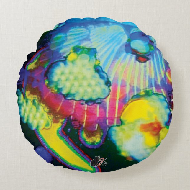 Wafting Slumbers Round Cushion (Front)