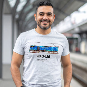 WAG-12B Locomotive. Indian Railways freight train T-Shirt