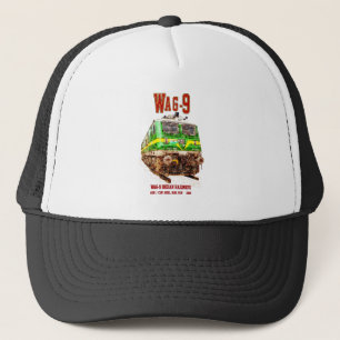 WAG-9 Locomotive. Indian Railways freight train Trucker Hat