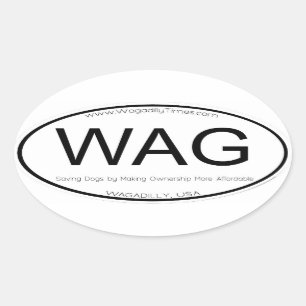 WAG Location decal bumper sticker