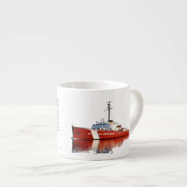 WAGB 83 Mackinaw red espresso mug (Front Right)
