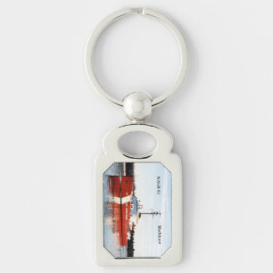 WAGB 83 Mackinaw red metal key chain