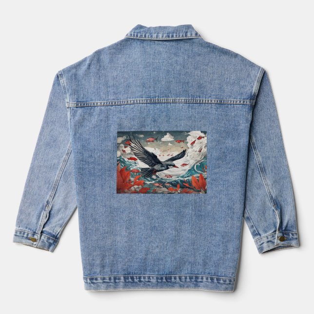 Wagered Chaos Denim Jacket (Back)