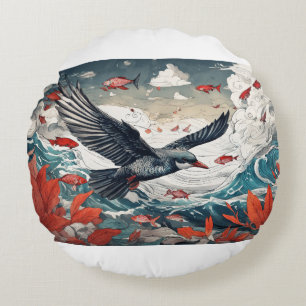 Wagered Chaos Round Cushion