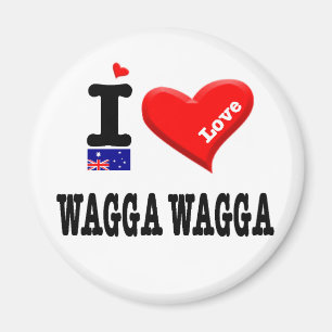 WAGGA WAGGA - I Love Magnet