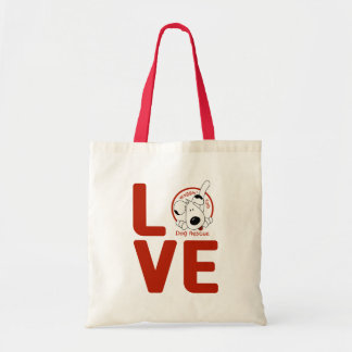 Waggin' Tails LOVE tote Bag