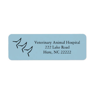 Wagging Dog Tails Return Address Labels