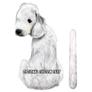 Wagging Wiper Bedlington Terrier Dog Car Sticker