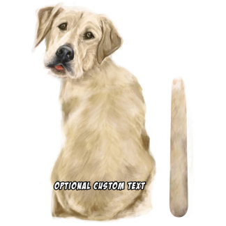 Wagging Wiper Yellow Lab Dog Car Decal Sticker