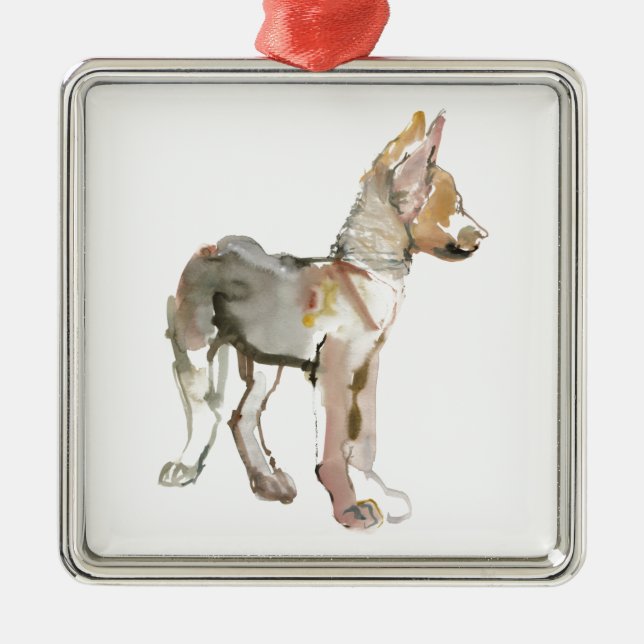 Waggle Metal Tree Decoration (Front)