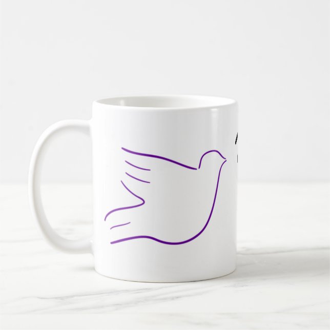 Waging Peace Dove mug (Left)
