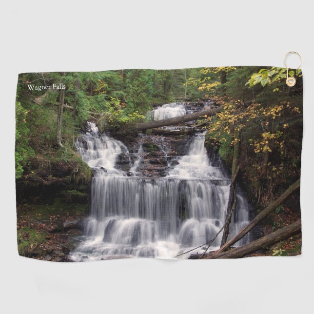 Wagner Falls golf towel (Horizontal)