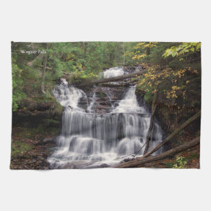 Wagner Falls kitchen towel