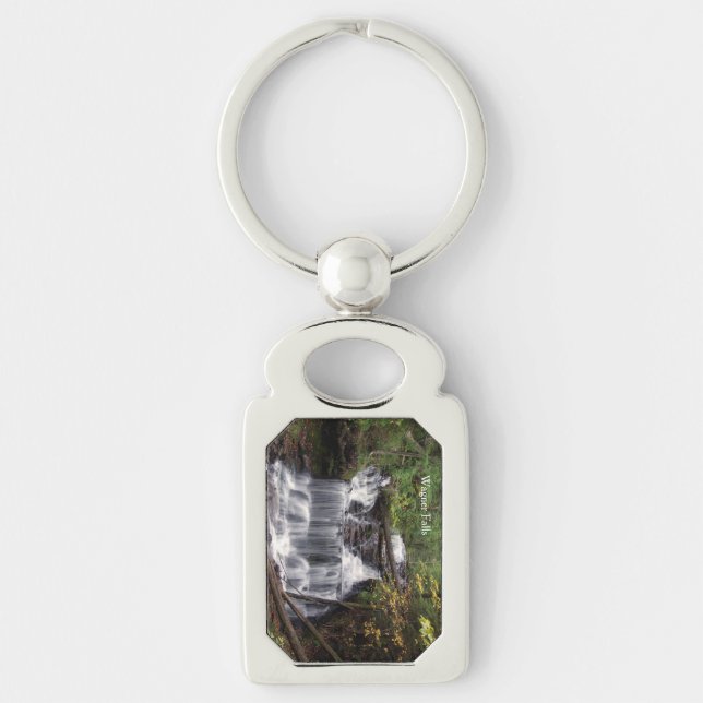 Wagner Falls metal key chain (Front)