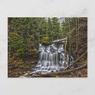 Wagner Falls, Munising, Michigan Postcard