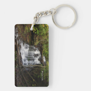 Wagner Falls rectangle acrylic key chain