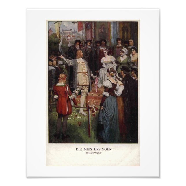 Wagner Opera Die Meistersinger Vintage Style Photo Print (Front)
