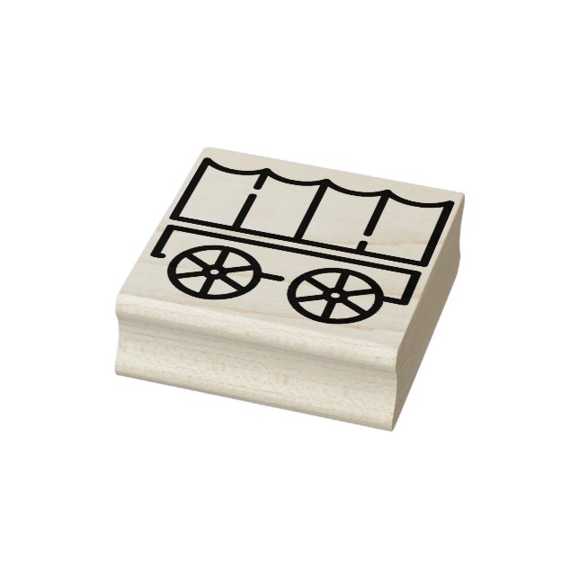 Wagon Cart Rubber Stamp (Stamp)