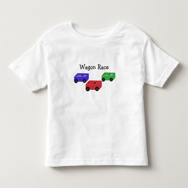 Wagon Race Toddler T-Shirt (Front)