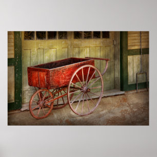 Wagon - That old red wagon Poster