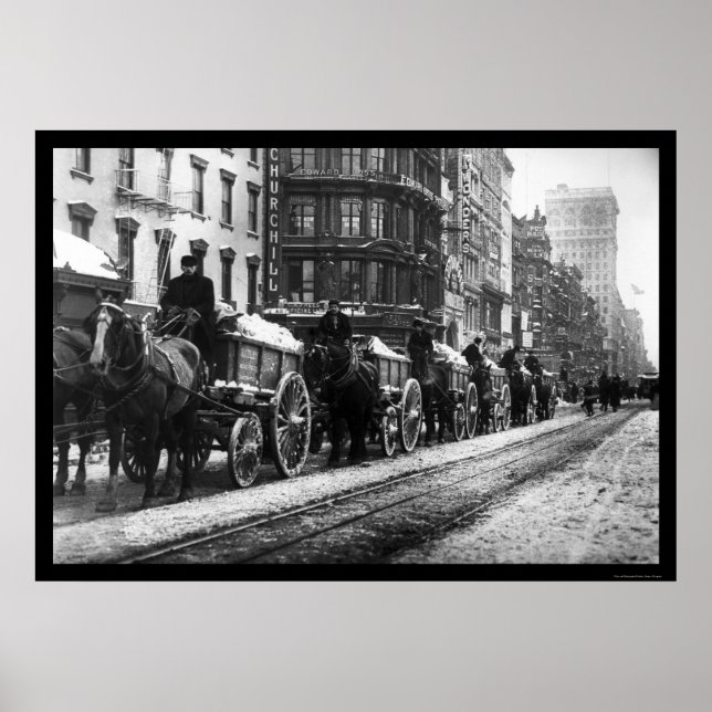 Wagon Train New York 1908 Poster (Front)
