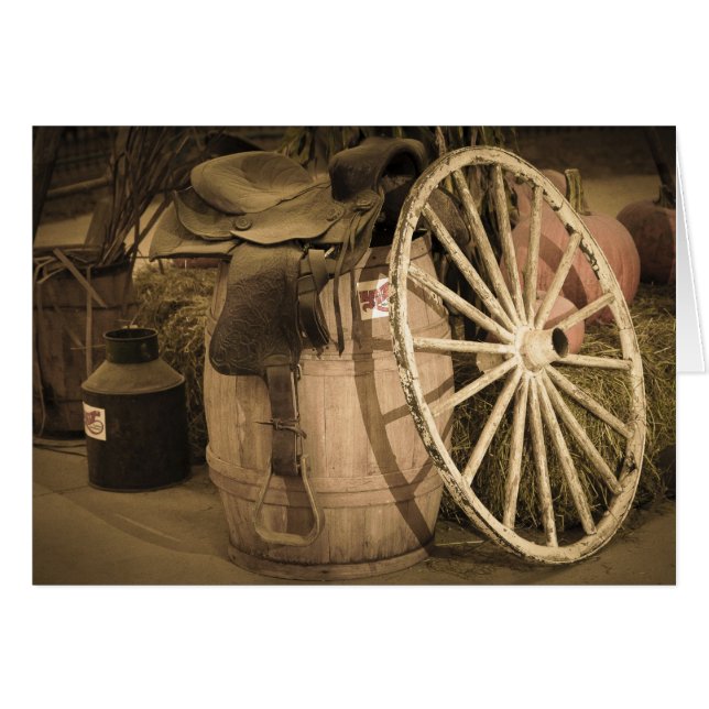 Wagon Wheel And Saddle (Front Horizontal)