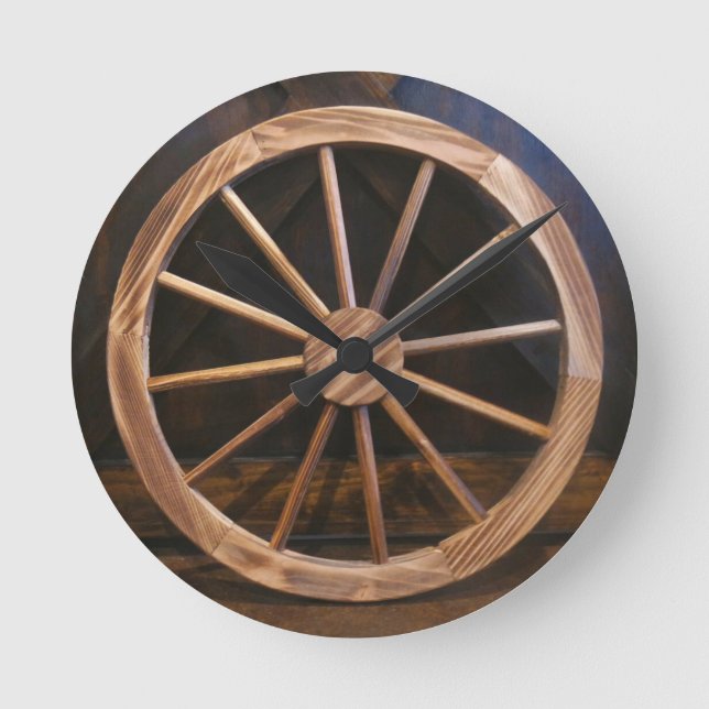 Wagon Wheel Clock (Front)