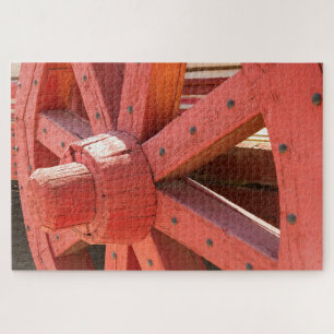Wagon Wheel Detail Jigsaw Puzzle