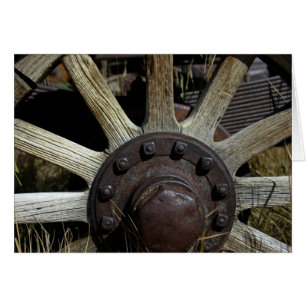 Wagon Wheel in Bodie CA - Card