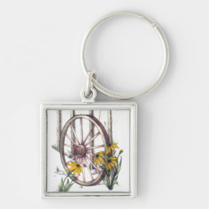 Wagon Wheel Keychain