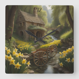 Wagon Wheel Personalized Custom Wall Clock