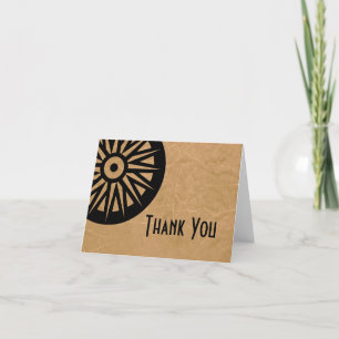 Wagon Wheel  Thank You Card