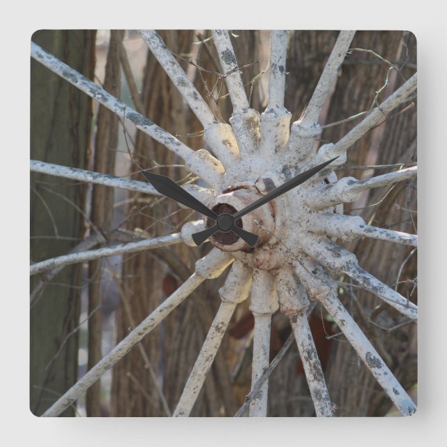 Wagon Wheel Wall Clock (Front)
