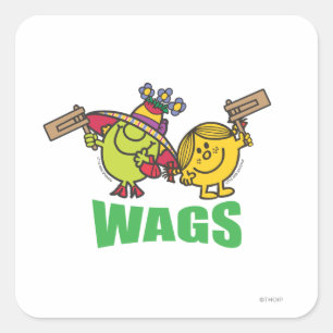 Wags Square Sticker