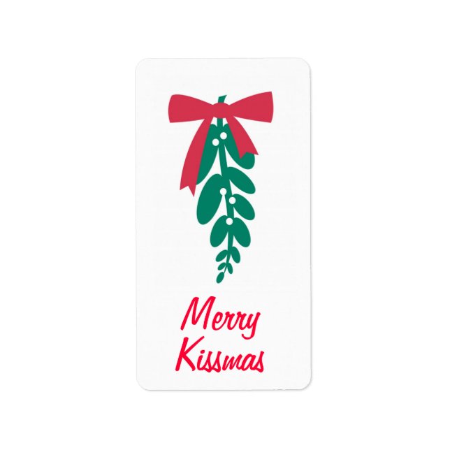 WagToWishes _Mistletoe Merry Kissmas! gift tag (Front)