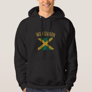 Wah Gwaan Jamaica Flag Jamaican Pride Reggae Vacat Hoodie