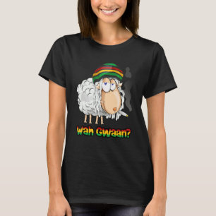 Wah Gwaan Patois Jamaica Sheep Jamaican Slang T-Shirt