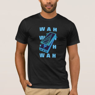 WAH WAH Guitar Pedal Blue Green style 2 T-Shirt