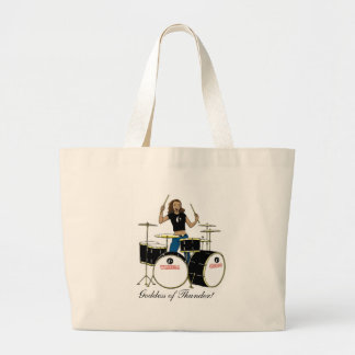Waheela Drummer Girl Large Tote Bag