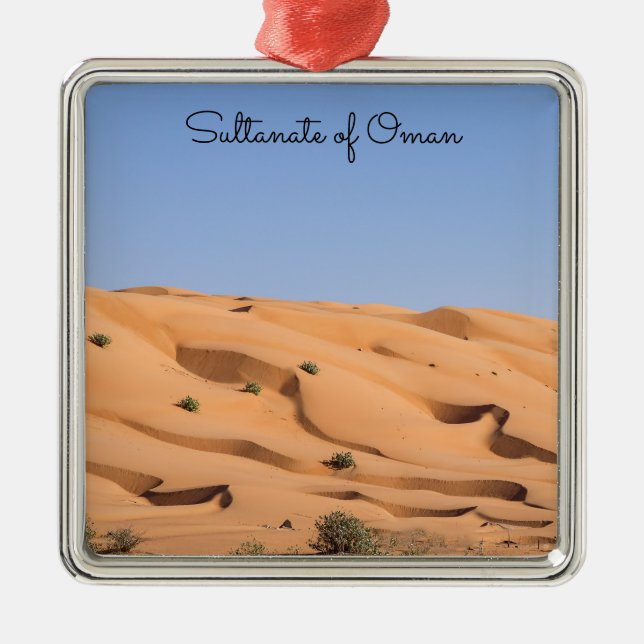 Wahiba Sands desert - Oman Metal Ornament (Front)