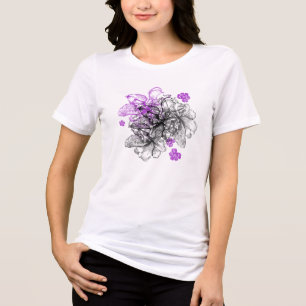 Wahine Lace Hawaiian Orchid Tees