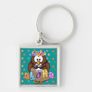 wahine owl key ring