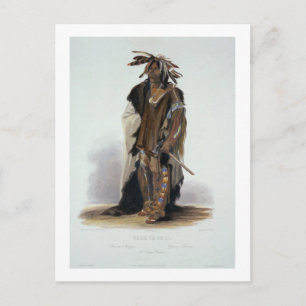 Wahk-Ta-Ge-Li, a Sioux Warrior, plate 8 from Volum Postcard