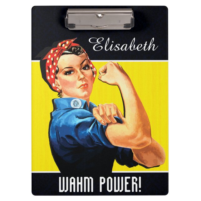 WAHM Power! - Work at Home Mum Clipboard (Front)