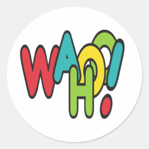 Wahoo! Classic Round Sticker