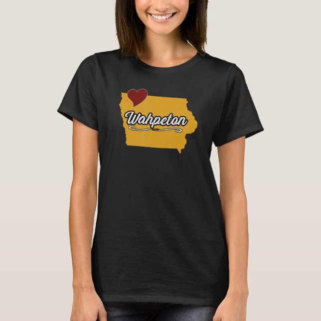 Wahpeton IOWA IA USA  Cute Souvenir Merch  US City T-Shirt (Front)