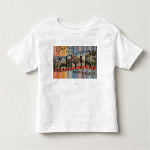 Wahpeton, North Dakota - Large Letter Scenes Toddler T-Shirt